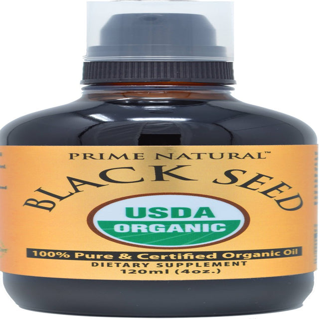 Organic Black Seed Oil - 4Oz USDA Certified - Cold Pressed, Virgin, Unrefined, Vegan, Non-Gmo, No Preservatives - Pure Nigella Sativa - Omega 3 6 9, Antioxidant for Immune Boost, Joints, Skin & Hair