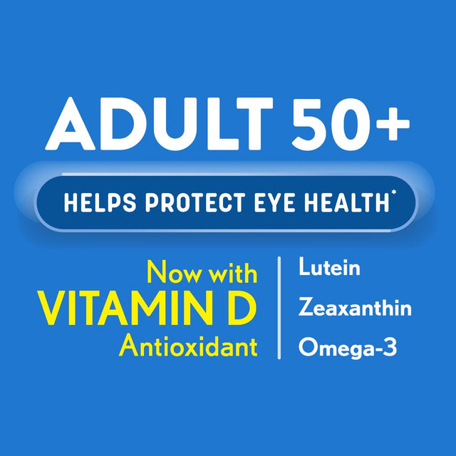 Ocuvite® Adult 50+ Eye Vitamins and Mineral Supplements, from Bausch + Lomb – 50 Soft Gels