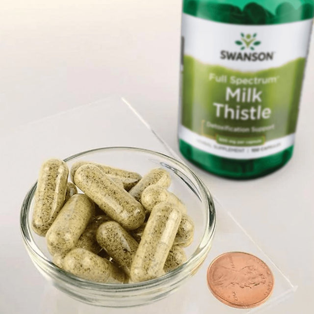 Swanson Full Spectrum Milk Thistle 500 Mg 100 Caps 2 Pack