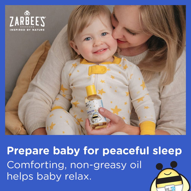 Zarbee'S Baby Calming Massage Oil, Lavender & Chamomile, 4 Fl Oz