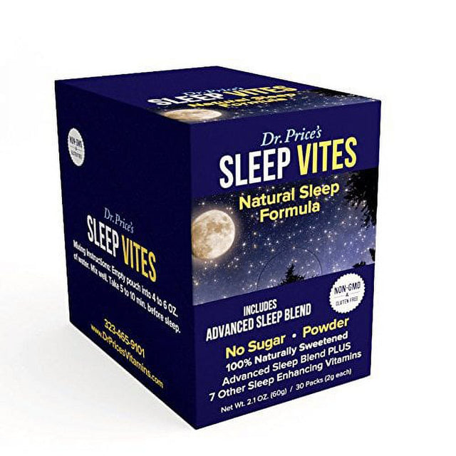 Sleep Vites: Rest and Sleep Support Formula (30 Powder Packets) Drink Mix | Dr. Price'S Vitamins