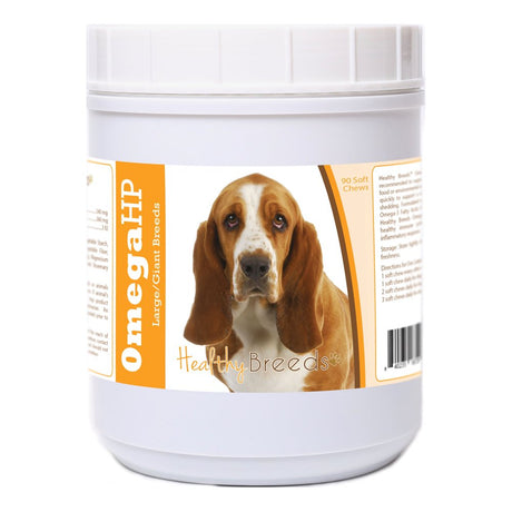 Healthy Breeds Basset Hound Omega HP Fatty Acid Skin and Coat Support Soft Chews