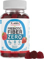 Prebiotic Fiber Zero Gummies by Yumvs | Keto Friendly Sugar Free Supplement for Women & Men | 4 G Fiber for Digestive Support | Natural Berry Flavor Chewables-60 Count