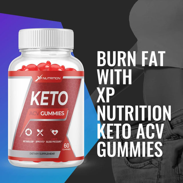 (2 Pack) XP Nutrition Keto ACV Gummies - Supplement for Weight Loss - Energy & Focus Boosting Dietary Supplements for Weight Management & Metabolism - Fat Burn - 120 Gummies