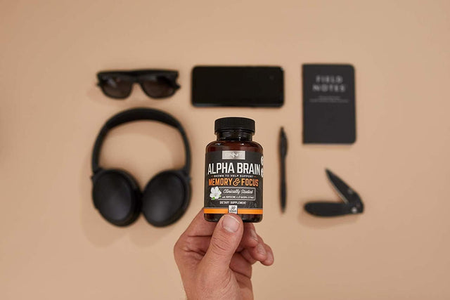 ONNIT Nootropic + Preworkout Stack - Alpha Brain (90Ct) + Total Nitric Oxide (Harvest Fruit)