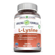 Amazing Formulas L-Lysine - 1000Mg 180 Vegetarian Tablets Amino Acid Vitamin Tablets (Non-Gmo) - Commonly Used for Cold Sores, Immune Support, Respiratory Health & More