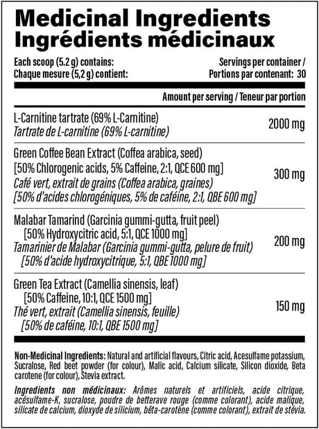 Carnibolic Low Stim Fat Burner Ice Raspberry 150 G