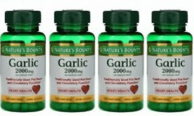 Nature'S Bounty Garlic 1000 Mg Softgels 100 Ea (Pack of 4)