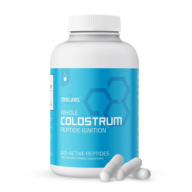 TBR Labs Bovine Colostrum for Immune & Gut Health - 500Mg, 180 Capsules