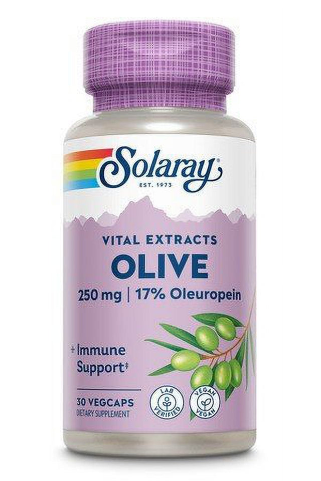 Solaray - Guaranteed Potency Olive Leaf Extract, Capsule (Btl-Plastic) 250Mg 30Ct