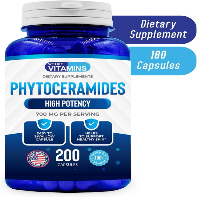 We like Vitamins Phytoceramides Supplement anti Aging Skincare Hydration 200 Capsules