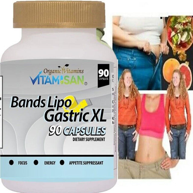 Bands Lipo Gastric XL Pills to Lose Weight Fast Appetite Suppressant Slimming Burn Fat 90 Capsules