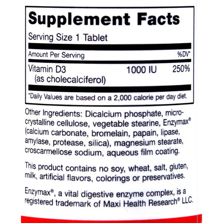 Maxi Health Kosher Vitamins Maxi D3 1000 - 1000 IU - 90 Tablets