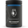 Blackwolf Pre Workout Powder Blue Raspberry, Caffeine, L-Citrulline & Amino Acids, 22 Servings