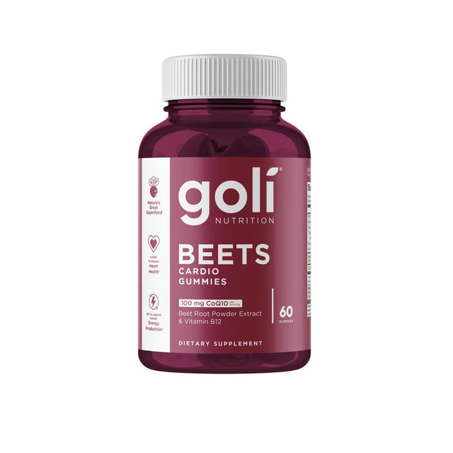 Goli Nutrition Beets Cardio Gummies, Heart Health Support, 60 Count, Unisex