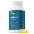 Dr. Tobias Omega 3 Fish Oil, 800 Mg EPA 600 Mg DHA Omega 3 Supplement for Heart, Brain & Immune Support, Absorbable Triple Strength Fish Oil Supplements - 2000 Mg per Serving, 45 Servings