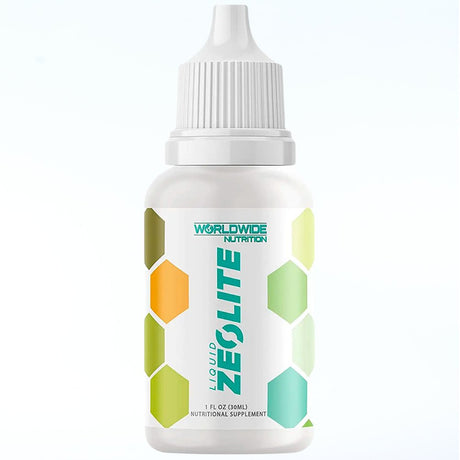 Worldwide Nutrition Liquid Zeolite Drops - Zeolite Detox Cleanse Your Immune System - Natural Energy and Gut Health Supplement - Promotes Ph Balance - 1 Fl Oz 60 Servings Bottle