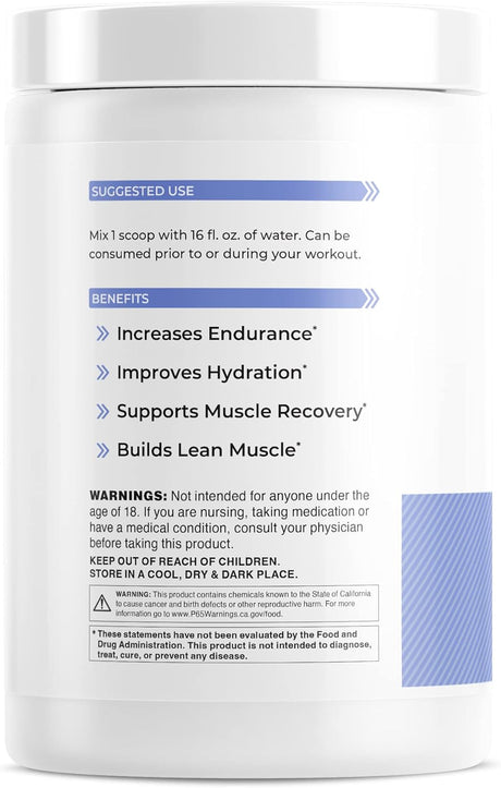 BCAA for Her | Branched Chain Amino Acids for Women to Boost Hydration and Reduce Soreness, Blackberry Lemonade (BCAA Powder - 20 Servings)