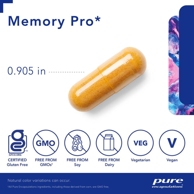 Pure Encapsulations Memory Pro | Comprehensive Memory Support Formula | 90 Capsules