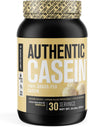 Authentic Grass Fed Micellar Casein Protein Powder - Slow Absorbing, Low Carb, Non-Gmo, Grass-Fed Muscle Building Casein W/ Bcaas for Sustained Post Workout Muscle Recovery - 30 Sv, Vanilla