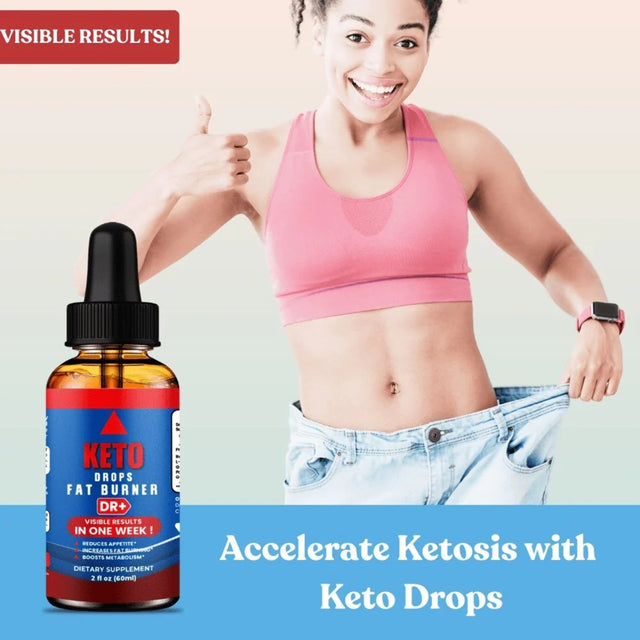 Natural Keto Fat Burner Drops: Effective Weight Loss, Metabolism Boost, Keto Diets | 3-Pack