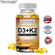 SDP Vitamin D3 + K2 5000 IU Capsules Daily Supplement,Support Immune System Bones Healthy Heart