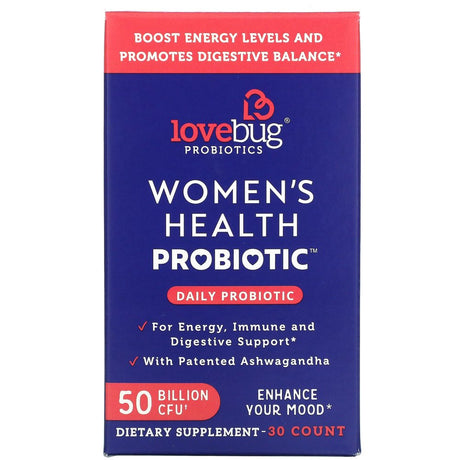 Lovebug Probiotics, Women'S Health Probiotic, Daily Probiotic, 50 Billion CFU, 30 Count