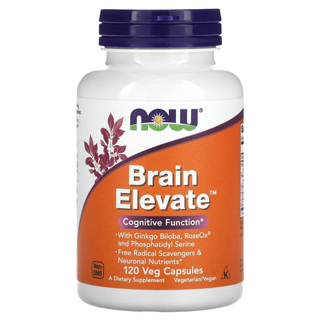 NOW Foods Brain Elevate, 120 Veg Capsules