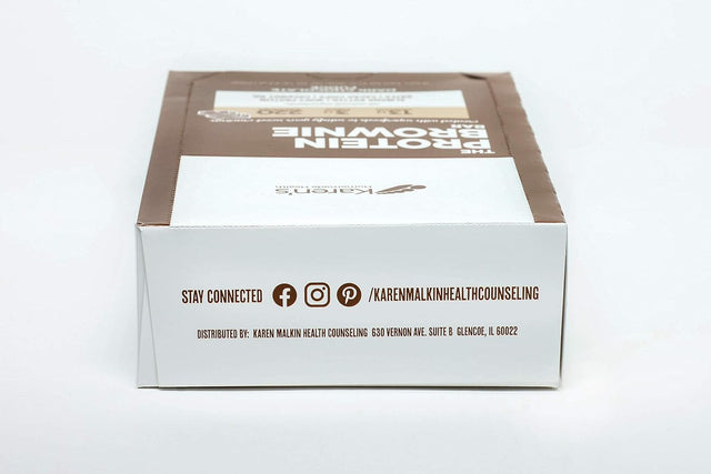 The Protein Brownie Bar 12 Bars per Box | Dark Chocolate Fudge | Gluten Free | NON-GMO | Paleo | 13G Protein | 2-Day Shipping.