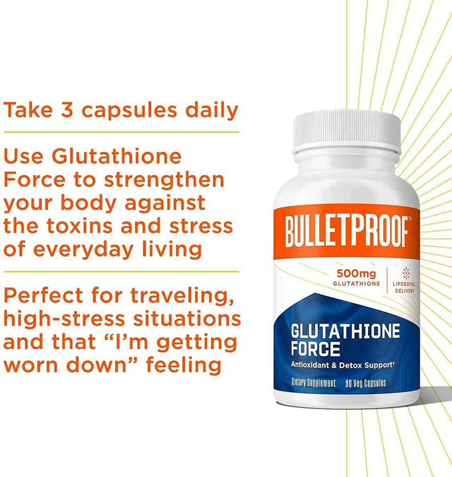 Bulletproof Immunity Bundle, Bundle and save with Immune Complex, 90 Capsules, and Glutathione Force, 90 Capsules, Antioxidants, Vitamin C, and Elderberry Kit