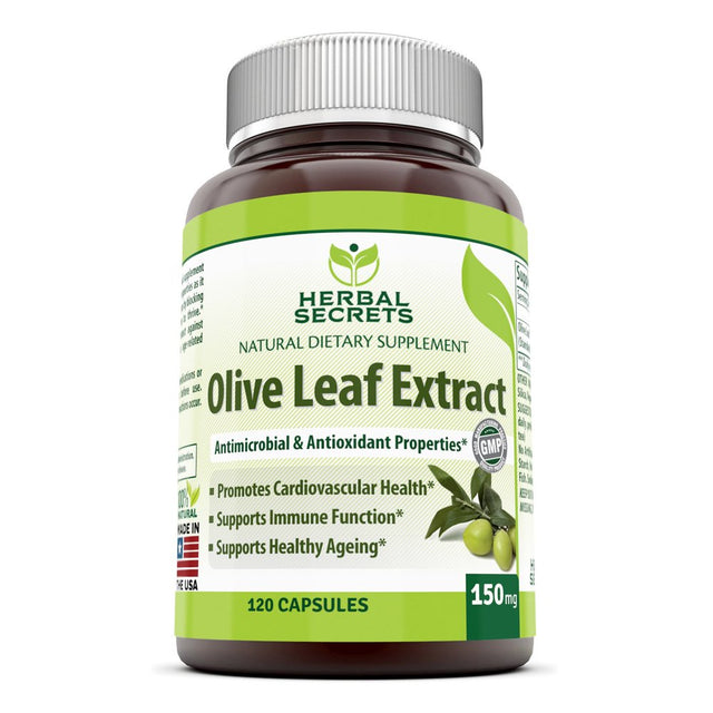 Herbal Secrets Olive Leaf Extract 150 Mg 120 Caps-Supports Healthy Ageing* Supports Immune Function*