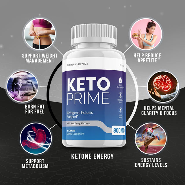 (2 Pack) Keto Prime Pill Advanced Ketogenic Weight Loss Support (120 Capsules)