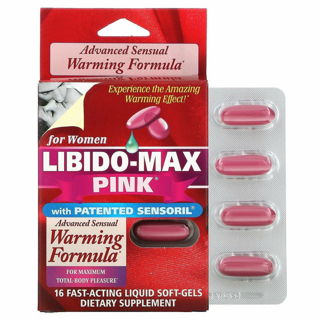 Libido-Max Pink, for Women, 16 Fast-Acting Liquid Soft-Gels