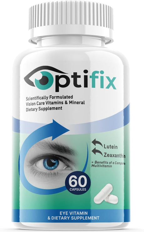 (1 Pack) Optifix - Revolutionary Advanced Vision Matrix Formula - Supports Healthy Vision - Dietary Supplement for Eyes Sight - 60 Capsules