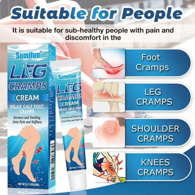 Relaxing Leg Cream, Deep Penetrating Topical for Pain and Restless Leg Syndrome Relief, Soothe Cramping, Discomfort, and Tossing