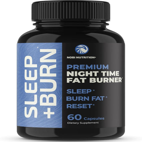 Night Time Fat Burner to Shred Fat While You Sleep , Hunger Suppressant, Carb Blocker & Weight Loss Support Supplements , Burn Belly Fat, Support Metabolism & Fall Asleep Fast , 60 Nighttime Pills Night Time Fat Burner 60 Count