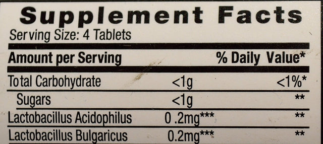 Floranex Dietary Supplement Tablets [New Formula] 50 Ea