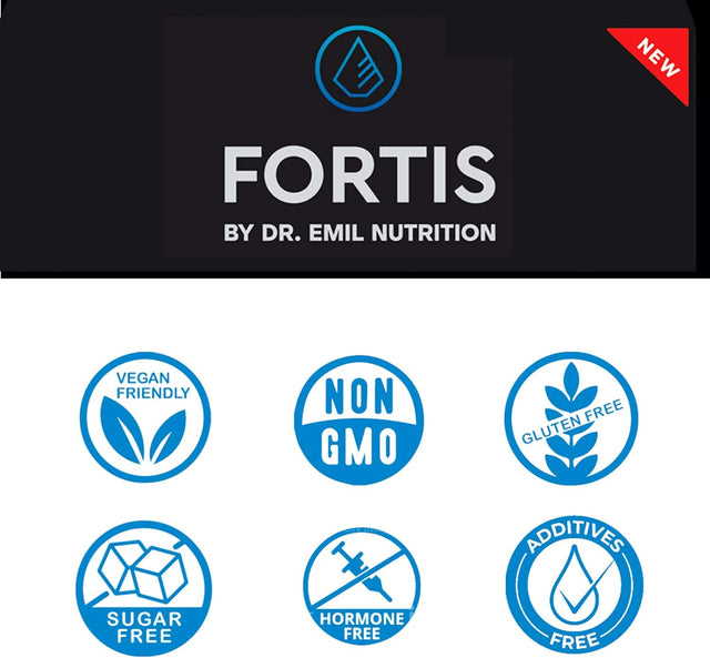 DR EMIL NUTRITION Fortis Post-Workout Recovery Capsule for Men with L-Glutamine and Sustamine to Support Muscle Recovery & Immune Health, 30 Servings