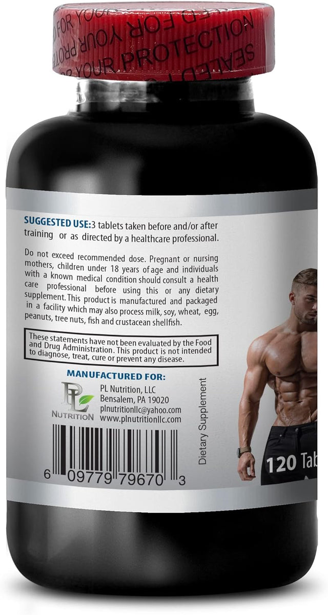 Muscle Growth Dietary Supplement Capsules - BCAA 3000 MG PRE & POST WORKOUT RECOVERY - PREMIUM QUALITY - Bcaas Amino Acids - Bcaa Pills - Bcaa Pills for Men - Bcaa Supplement - Bcaa - 1B 120 Tablets