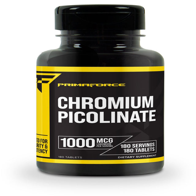 Primaforce Chromium Picolinate 1000Mcg, 180 Tablets, Supplement