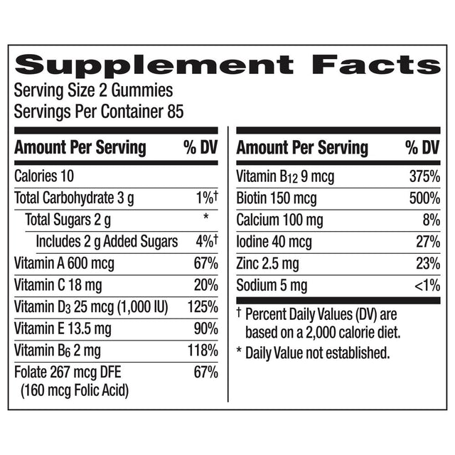 Centrum Multigummies Women'S Gummy Vitamins, Multivitamin Supplement, Assorted Fruit, 170 Count