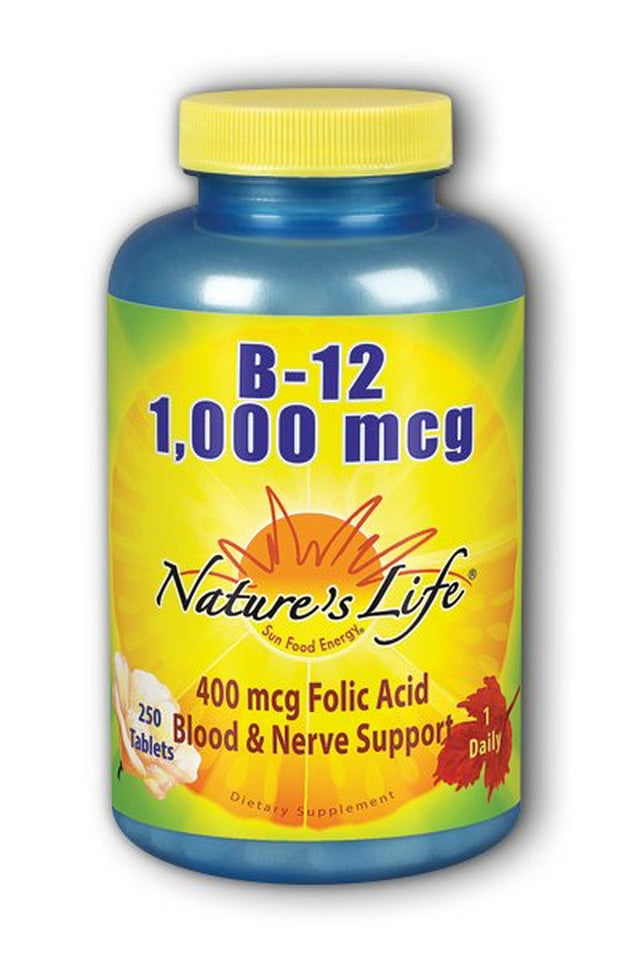 Natures Life - Vitamin B 12, Tablet (Btl-Plastic) 1000Mcg 250Ct