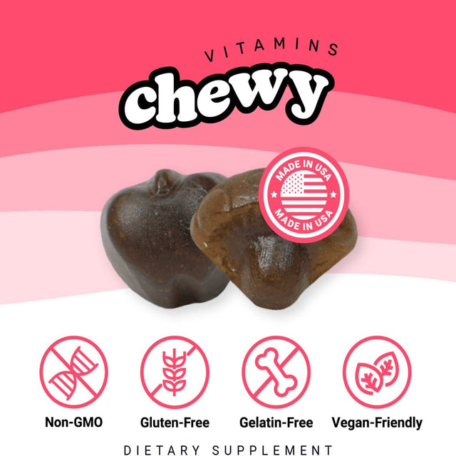 Supergreens Gummies by Chewy - 8 Greens Blend W/ Beetroot, Spirulina, Chlorella, Mushrooms, Pre & Probiotics, Veggies – Non-Gmo – Vegan Friendly – Gluten-Free - 60 Gummies