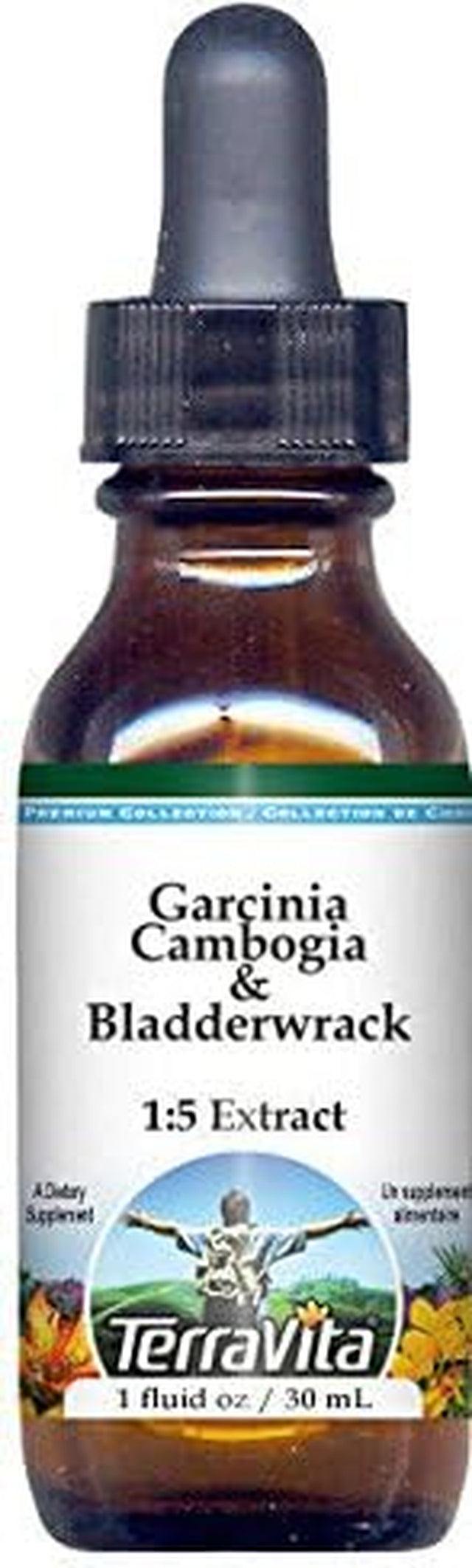 Terravita Garcinia Cambogia & Bladderwrack Glycerite Liquid Extract (1:5) - No Flavor (1 Oz, ZIN: 522492) - 2 Pack