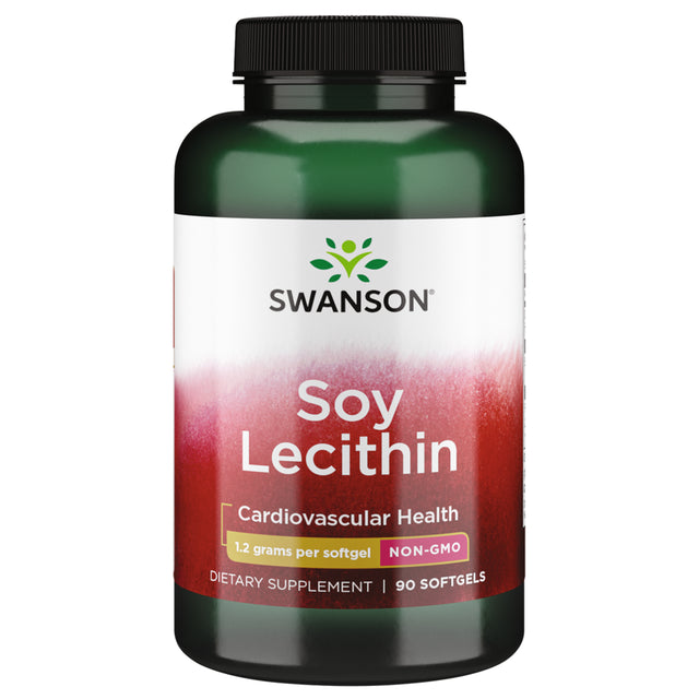 Swanson Lecithin Non-Gmo 1,200 Mg 90 Softgels