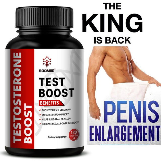 SOOMIIG Test Boost Supplement Supports Muscle Building, Testosterone Booster for Men