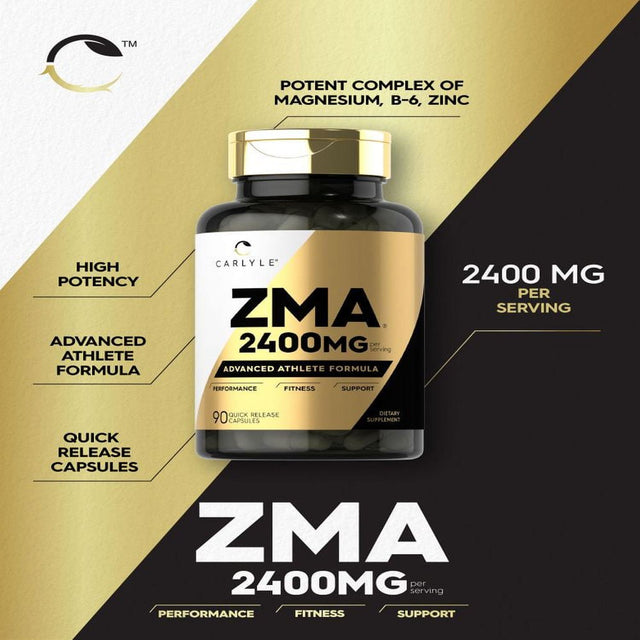 ZMA Supplement for Men & Women 2400Mg | 90 Count | by Carlyle