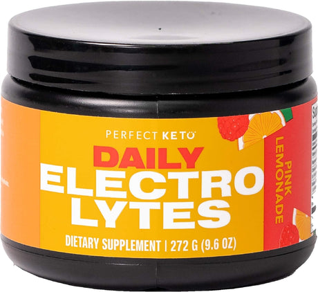 Perfect Keto Electrolytes Hydration Powder | Supports Hydration, Recovery & Healthy Immune System | Sugar Free, Low Carbs, Calories or Fillers | Keto-Friendly & Non-Gmo (Pink Lemonade)