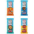 Yo! Bar by Bearded Brothers Vegan Organic Kids Bar | Gluten Free, Paleo and Whole 30 | Soy Free, Non-Gmo, Low Glycemic, No Sugar Added, Fiber + Whole Foods | Variety 4 Flavor Pack | 25 Bars