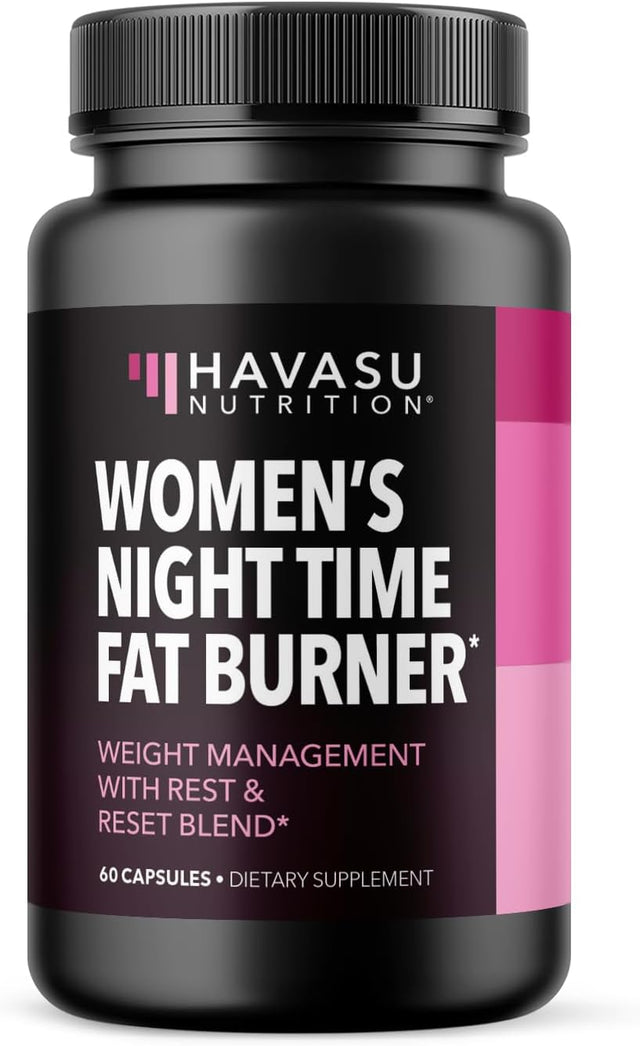 Night Time Fat Burner for Women | Weight Loss and Sleep Support Blend with Vitamin D | Metabolism Booster and Appetite Suppressant for Weight Loss | 2 Month Supply Weight Loss Pills for Women